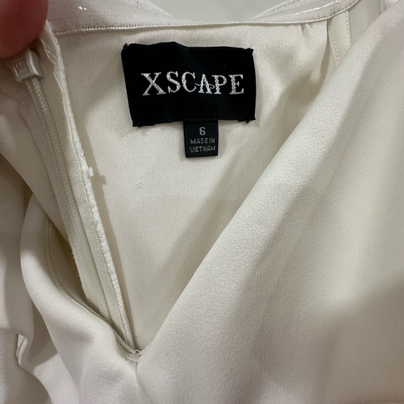 David's Bridal Off-Shoulder White Jumpsuit - Picture 3 of 4